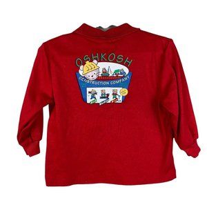 Vintage Oshkosh Construction Company Mice Polo Shirt 24 mo Graphic Mice at Work